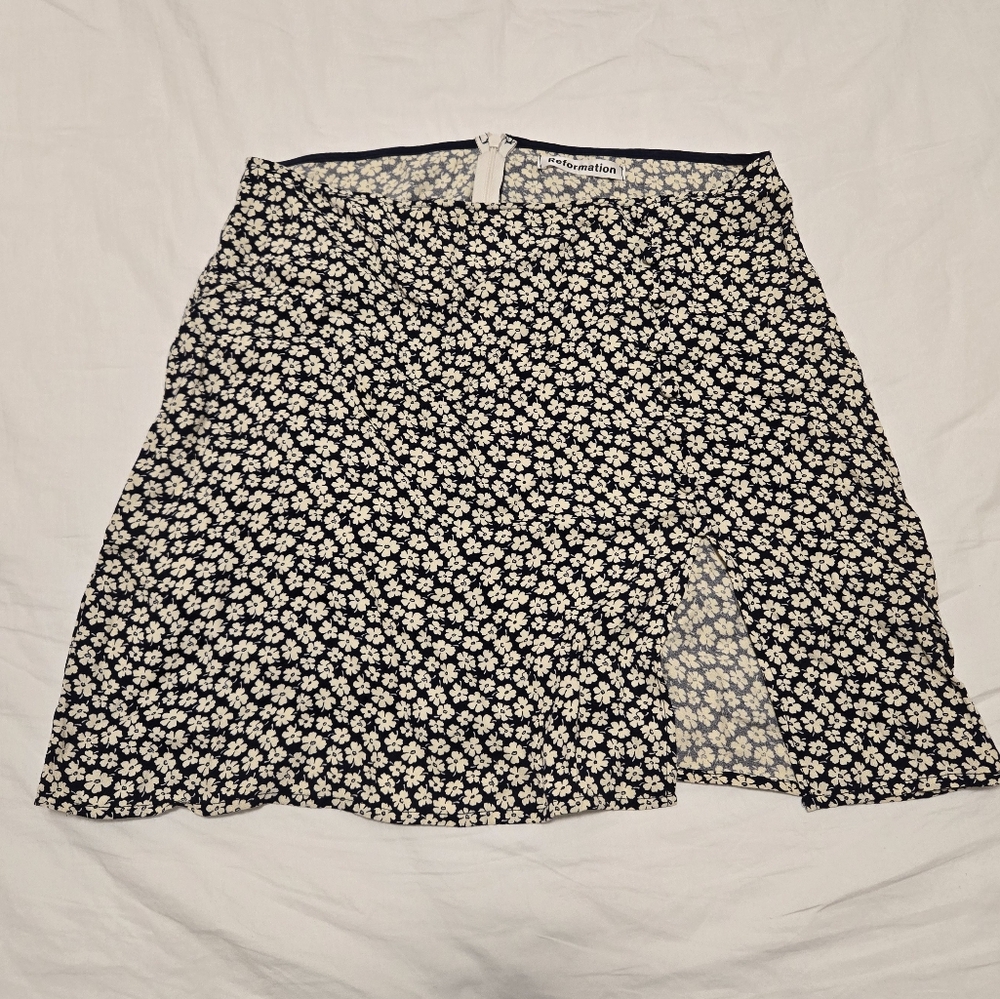 Reformation floral skirt